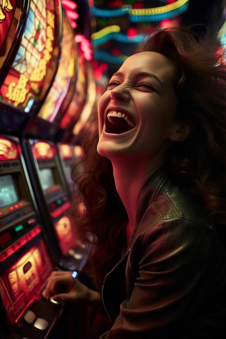 Antarmuka permainan Spadegaming di aplikasi mesipoker dengan tampilan slot dan tombol putar